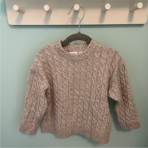 ZARA CABLE KNIT SWEATER